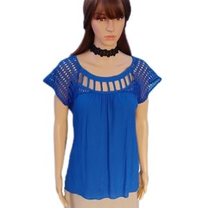 💙Relativity M vintage 80's cut-out top